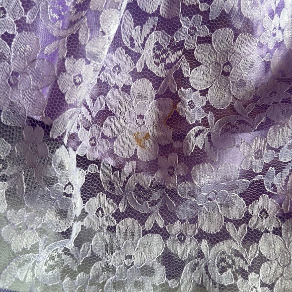 Jessica McClintock Purple Lace Dress - Picture 3 of 4